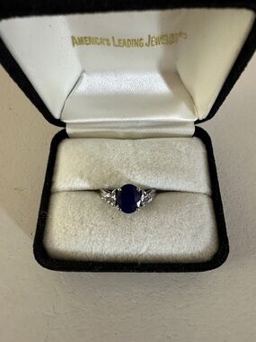 KARIS LAB SAPPHIRE STERLING RING 6.25